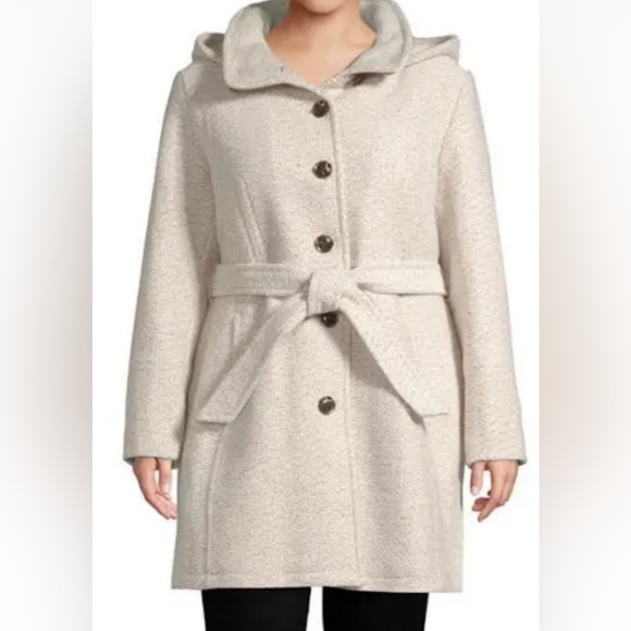 Liz Claiborne Coat. Size XL. Color Oatmeal. Like new - Picture 7 of 7